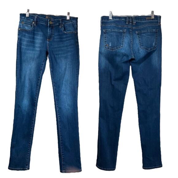 Kut from the Kloth Women’s Jeans Skinny Ankle Mid Rise Medium Blue Size 0 - Picture 7 of 7